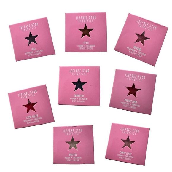 Jeffree Star Artistry Singles Build Your Own Pallet (8 single eyeshadows) - Picture 1 of 13